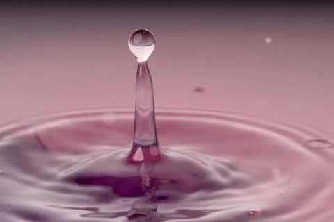 Droplet collision Stock Photos