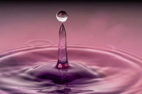Droplet collision Stock Photos