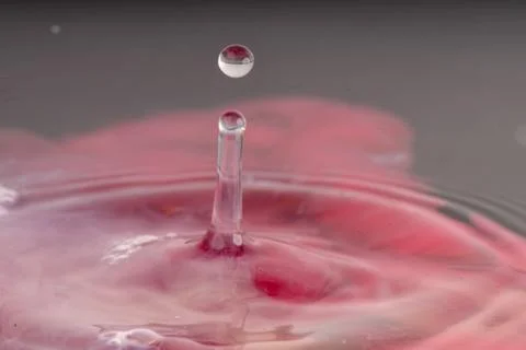 Droplet collision Stock Photos