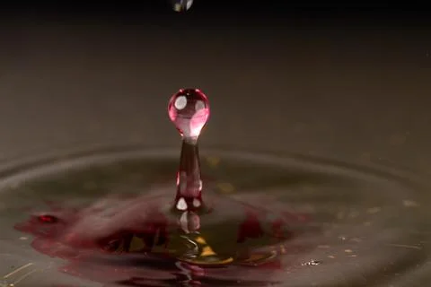 Droplet collision Stock Photos