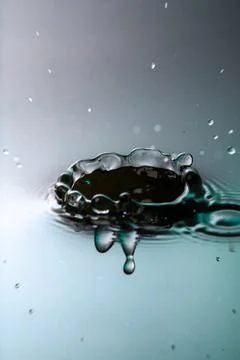 Droplet collision Stock Photos