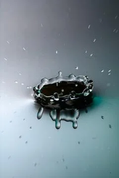 Droplet collision Stock Photos
