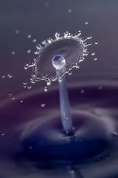 Droplet collision Stock Photos