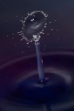 Droplet collision Stock Photos