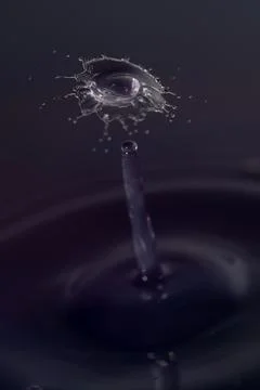 Droplet collision Stock Photos
