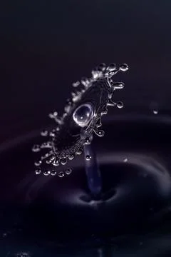 Droplet collision Stock Photos