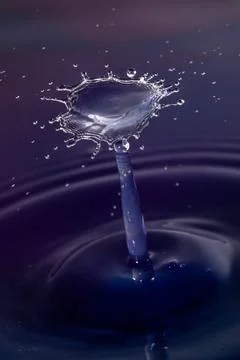 Droplet collision Stock Photos
