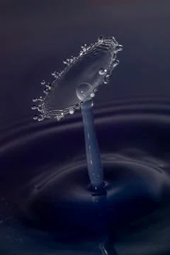 Droplet collision Stock Photos