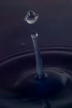 Droplet collision Stock Photos