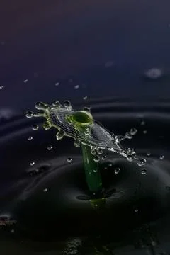 Droplet collision Stock Photos