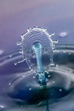 Droplet collision Stock Photos