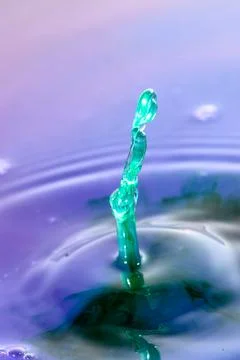 Droplet collision Stock Photos