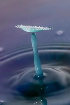 Droplet collision Stock Photos