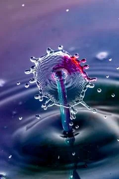 Droplet collision Stock Photos