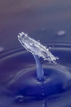 Droplet collision Stock Photos