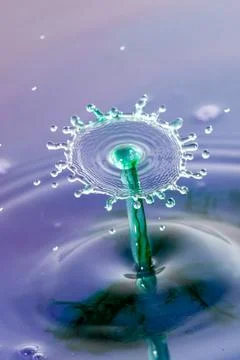 Droplet collision Stock Photos