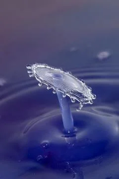 Droplet collision Stock Photos