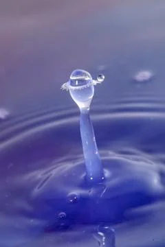 Droplet collision Stock Photos