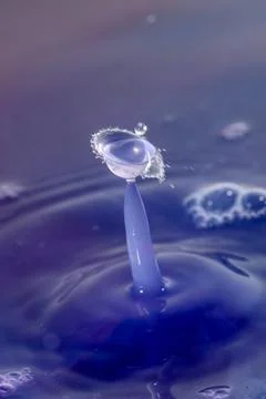 Droplet collision Stock Photos