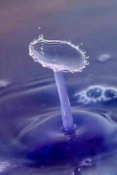 Droplet collision Stock Photos