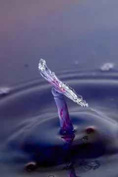 Droplet collision Stock Photos
