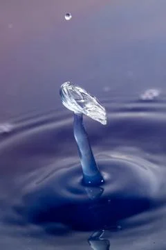 Droplet collision Stock Photos