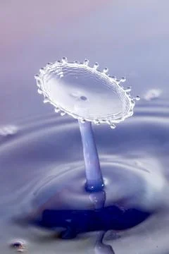 Droplet collision Stock Photos