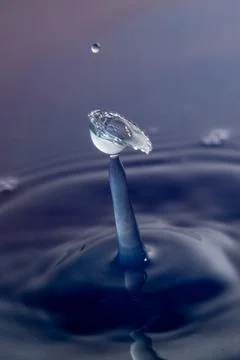 Droplet collision Stock Photos
