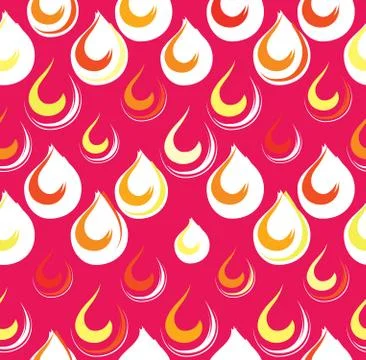 Droplet seamless ornament pattern. Abstract rain drop backdrop イラスト素材