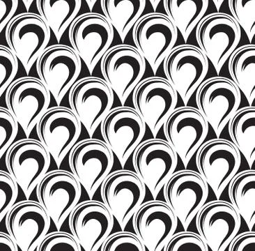 Droplet seamless ornament pattern. Abstract rain drop backdrop イラスト素材