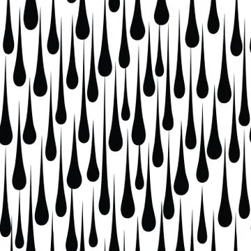 Droplet seamless pattern. Abstract rain drop background Stock Illustration