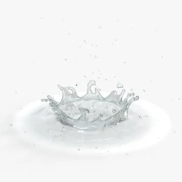 Droplet Surface Splash 3D Model