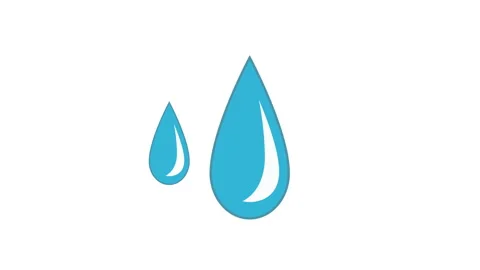 Droplet water, rain, crying, and sweat, tear drops, sweat Stock Footage 313375076