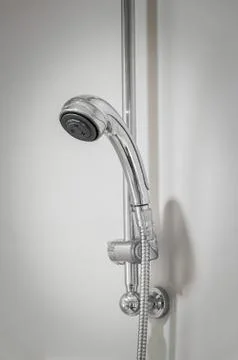 Droplets flowing from shower Stock Photos