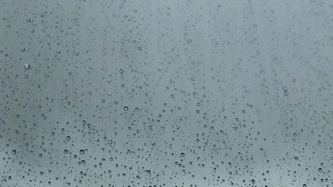 Droplets on Glass Stock Footage 81350657