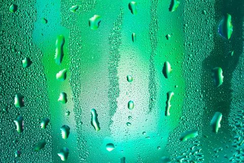 Droplets on glass Stock Photos