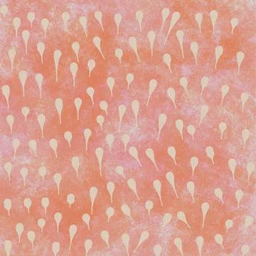 Droplets on orange canvas texture, rain srops pattern on warm tones summer co Stock Illustration