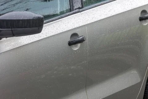 Droplets Patterns and Textures on Wet  Motor Vehicle Stock Photos