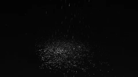 Droplets of rain falling on the surface creating splashes on background Stock Footage 126161081