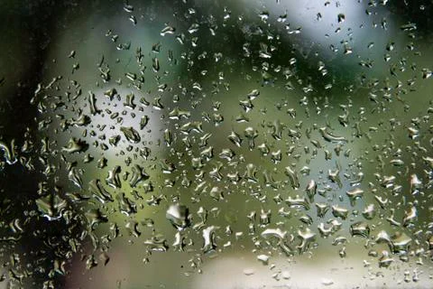 Droplets of water on a window 스톡 사진