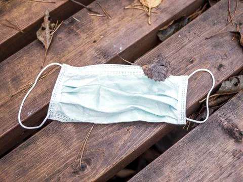 Dropped face mask Stock Photos