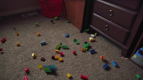 Dropped Legos Video stock 245402499