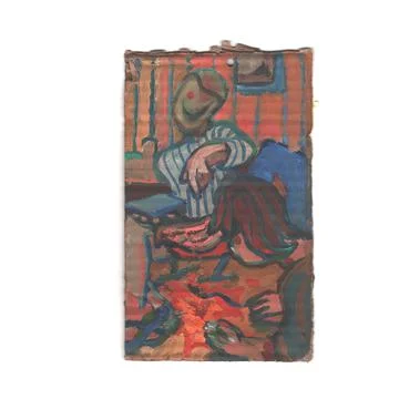 Dropped the paint Stock Illustration