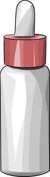 Dropper Bottle with Cap Illustrazione stock