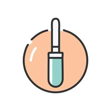 Dropper bottle icon. Dropper bottle icon with a single drop, representing e.. Stock Illustration