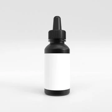 Dropper bottle mockup Stock Illustration