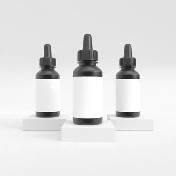 Dropper bottle mockup イラスト素材