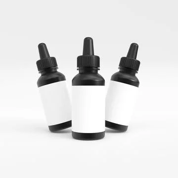 Dropper bottle mockup イラスト素材