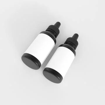 Dropper bottle mockup Stock Illustration