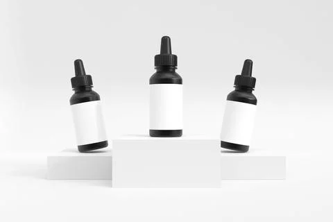 Dropper bottle mockup イラスト素材